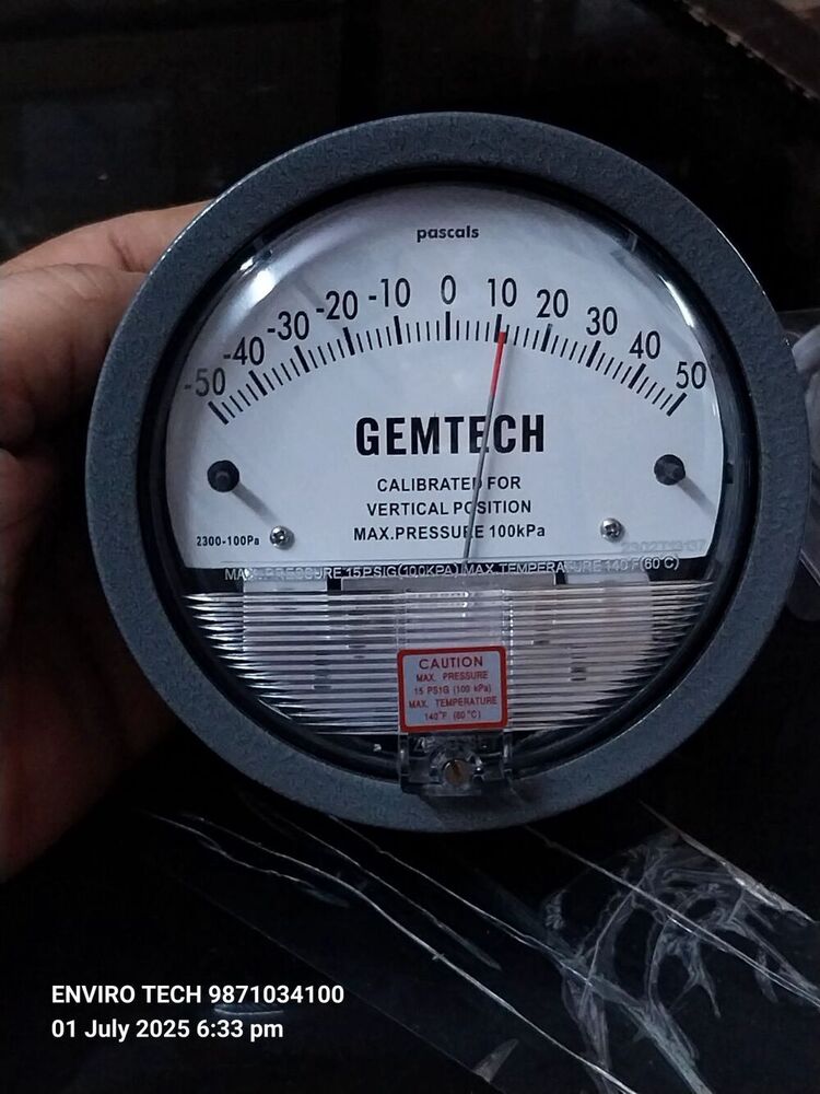 GEMTECH Differential Pressure Gauge Distributor From Bahadurgarh Haryana