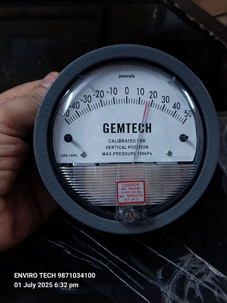 GEMTECH Differential Pressure Gauge Distributor From Bahadurgarh Haryana