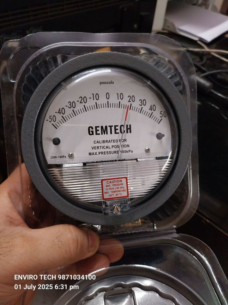 GEMTECH Differential Pressure Gauge Distributor From Yamunanagar Haryana