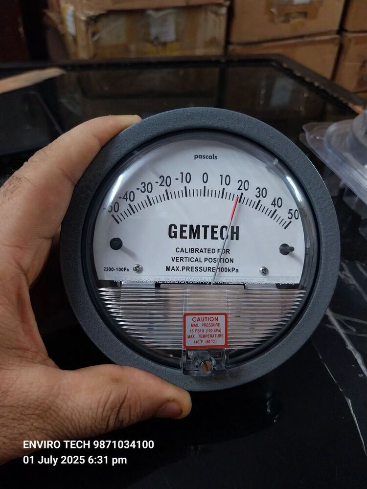 GEMTECH Differential Pressure Gauge Distributor From Alipurduar West Bengal