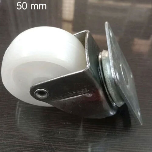 50 Mm Lock Thread Trolley Caster Wheel - Color: Silver