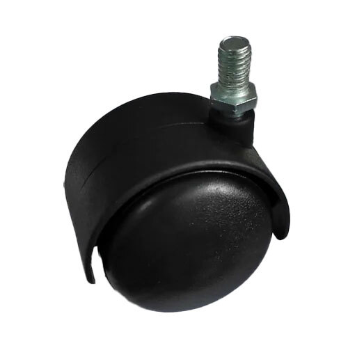 50 Mm Simple Thread Caster Wheel - Color: Black