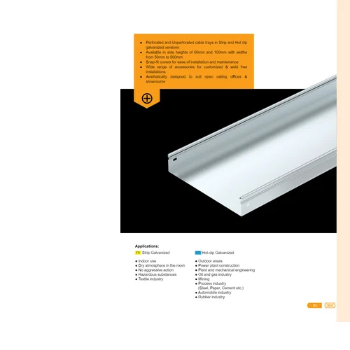 Gi Perforated Cable Tray - Dimension (L*w*h): Different Size Millimeter (Mm)
