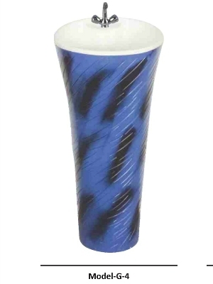 Ceramic One टुकड़ा Pedestal Wash Basin for Bathroom