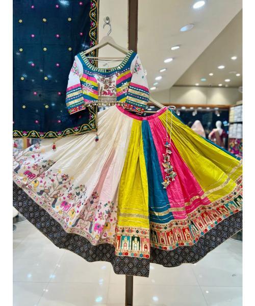 Kutchi Digital Print Work Navratri Special Ready to Wear Chaniya Choli
