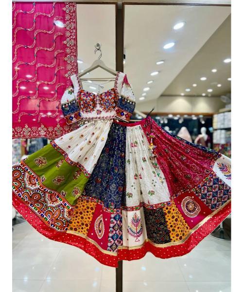 Kutchi Digital Print Work Navratri Special Ready to Wear Chaniya Choli