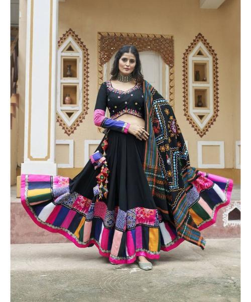 Navratri Special Digital Printed Multi Colour Chaniya Choli