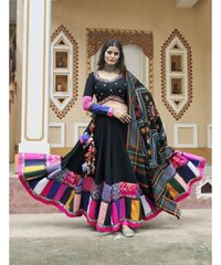 Navratri Special Digital Printed Multi Colour Chaniya Choli