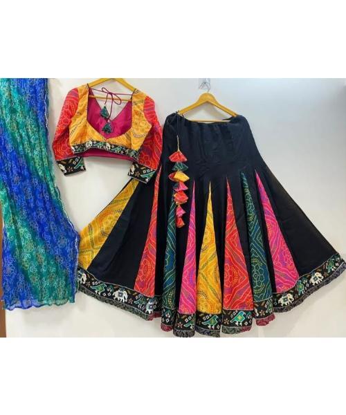 Navratri Special Digital Printed Multi Colour Chaniya Choli