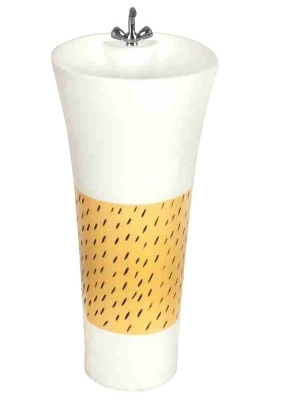 Modern Look Polished Ceramic One टुकड़ा Basin