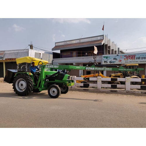 Deutz Fahr Tractor Fitted Pole Erection And Post Hole Digger - Engine Type: Air Cooled