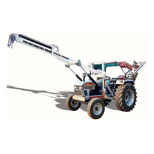 Eicher Tractor Fitted Pole Erection And Post Hole Digger - Engine Type: Air Cooled