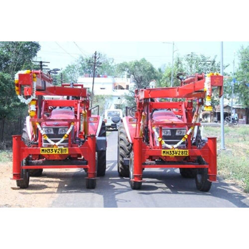 Mahindra Tractor Fitted Pole Erection Machine - Engine Type: Air Cooled
