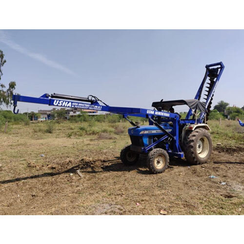New Holland Tractor Fitted Pole Erection And Post Hole Digger - Engine Type: Air Cooled