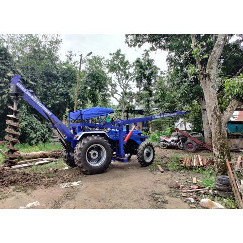 Sonalika Tractor Fitted Pole Erection And Post Hole Digger - Engine Type: Air Cooled