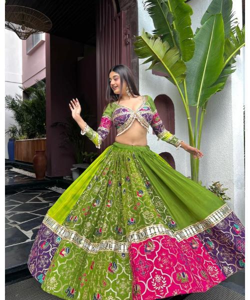 Navratri Special Lehenga Choli, Degital Printed Lehengas, Gujrati Lehenga, Traditional Lehenga, Chaniya Choli