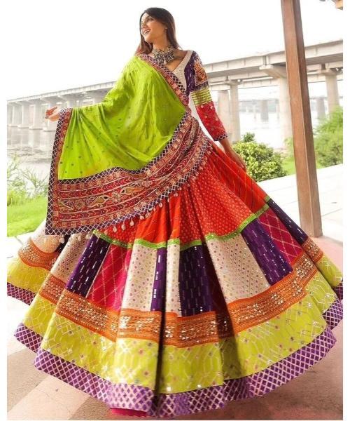 Navratri Special Lehenga Choli, Degital Printed Lehengas, Gujrati Lehenga, Traditional Lehenga, Chaniya Choli