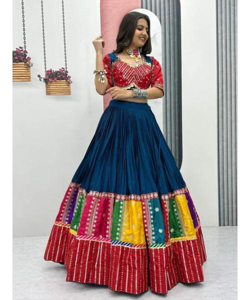 Pure Cotton Sequins Navratri Wear chaniya choli