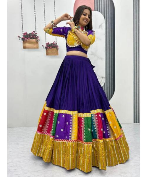 Pure Cotton Sequins Navratri Wear chaniya choli