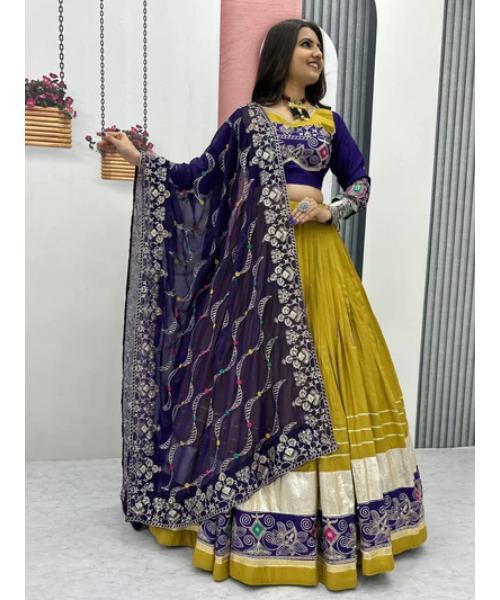 Pure Cotton Sequins Navratri Wear chaniya choli