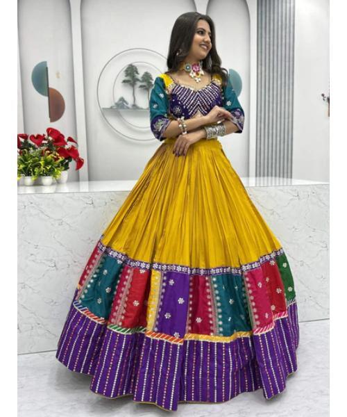 Pure Cotton Sequins Navratri Wear chaniya choli