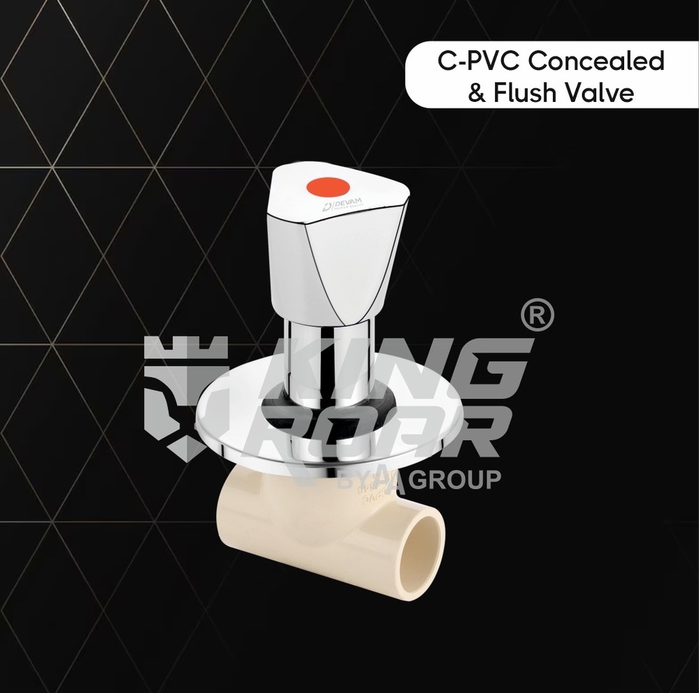 Cpvc Concealed Valve (Kingroar) - Color: Off White