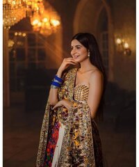 Muslin Mirror Work with digital print Navratri Special Chaniya Choli