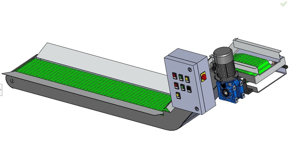 Centralize Chip Conveyor - Color: Ral 7035