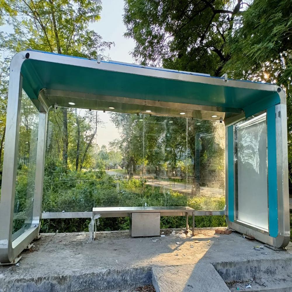SS Glass Bus Shelter