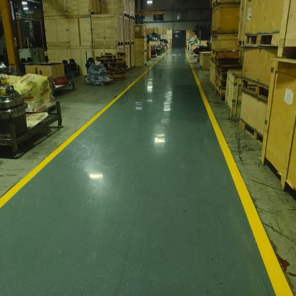 Industrial Decorative Epoxy Flooring - Color: Gray