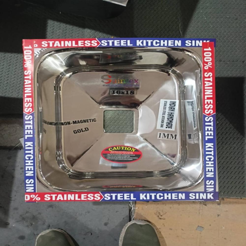 18X16X8Inch Super Gold Kitchen Sink - Feature: Corrosion Resistance