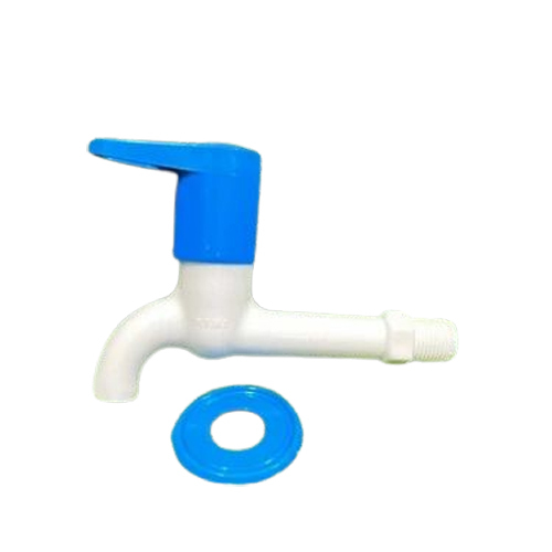 Plastic Bib Cock - Color: White And Blue