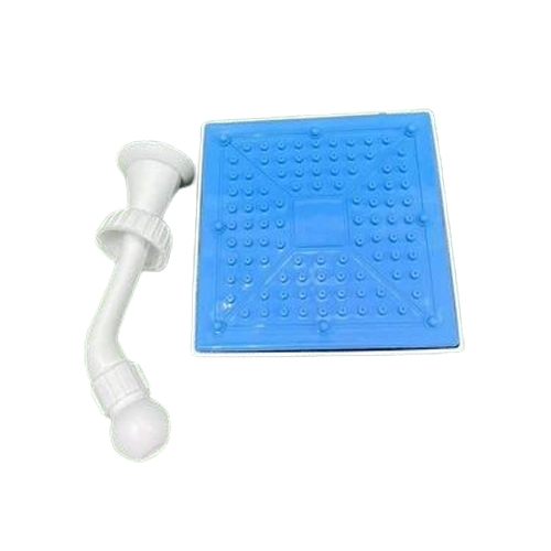4Inch Ptmt Overhead Shower - Color: White And Blue