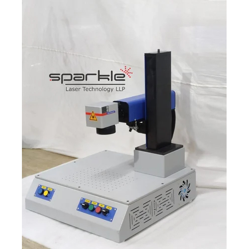 Fiber Laser Marking Machine - Ozone Model - Color: White Blue
