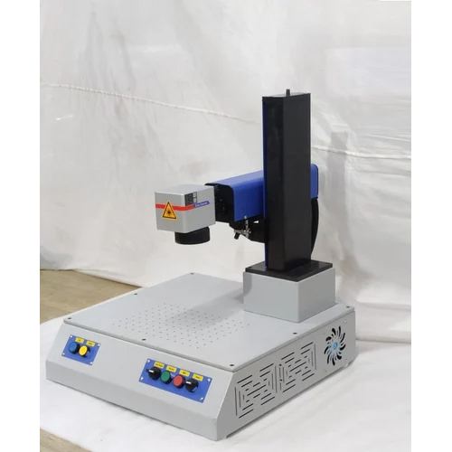 Fiber Laser Marking Machine - Ozone Model - Color: White Blue