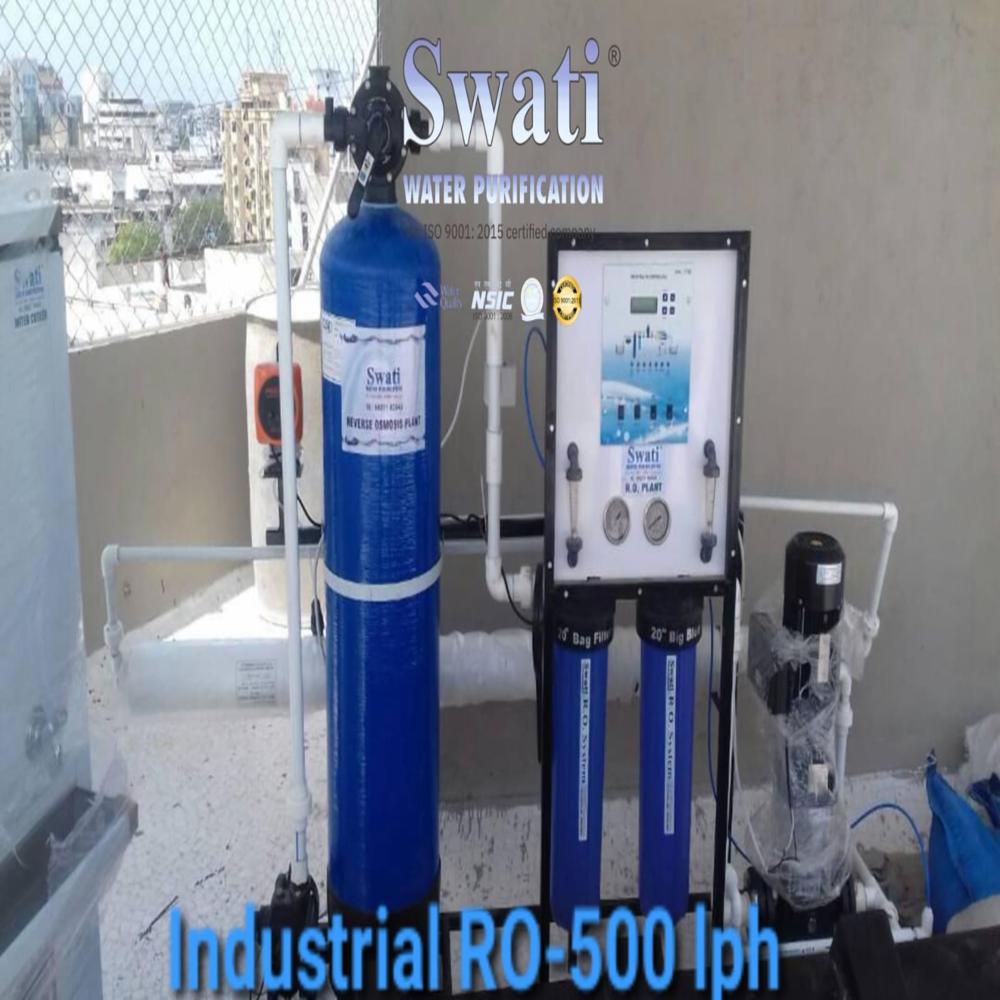 Industrial Ro Water Treatment Plant - 500 Ltr/hr | Frp/ss/mild Steel, Semi-automatic, 90.00-99.98% Purity Level, 220-340 Volt Power Source