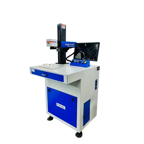Sparkle Laser Marking Machine For Metal Application - Color: White