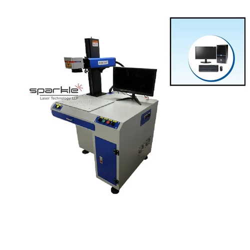 Sparkle Laser Marking Machine For Metal Application - Color: White