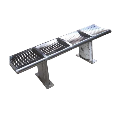 4 Seater Stainless Steel Bench
