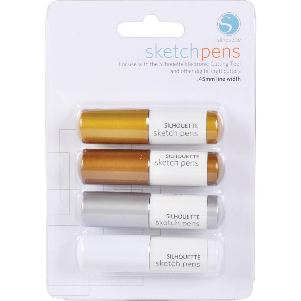 Silhouette Metallic Sketch Pen Pack - Finish: Smooth