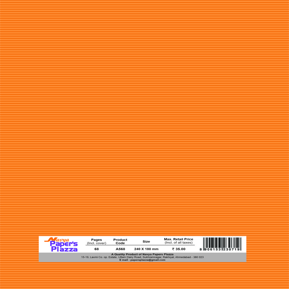 A5 Writing Notebook 68pages - Material: Paper