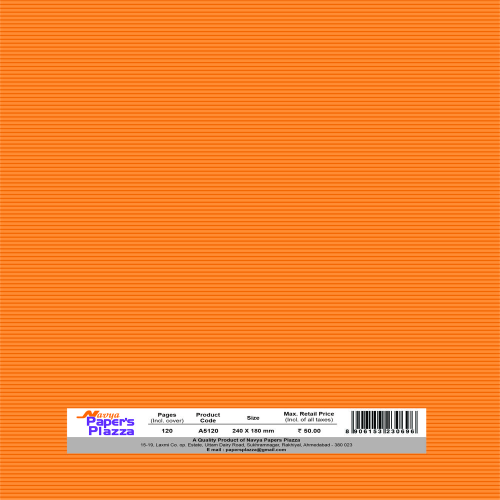 A5 Writing Notebook 68pages - Material: Paper