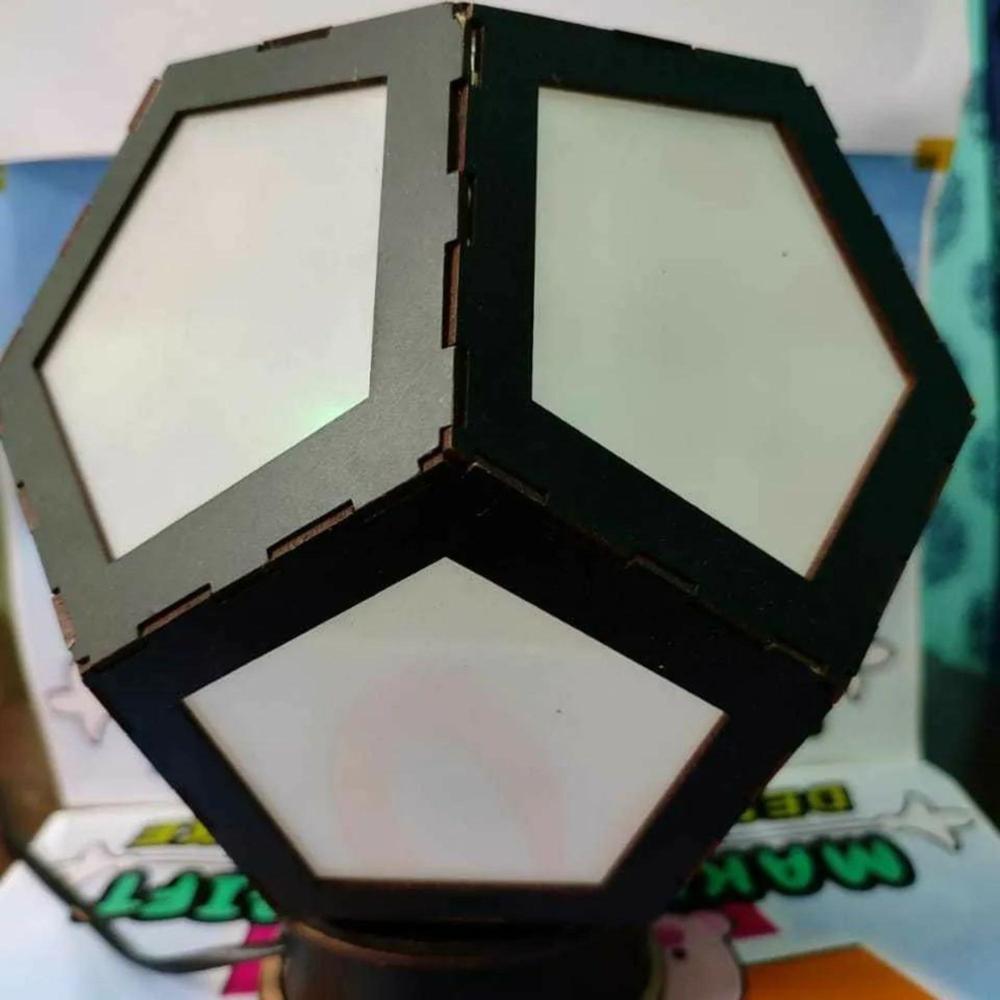 Rotating Pentagonal Lamp