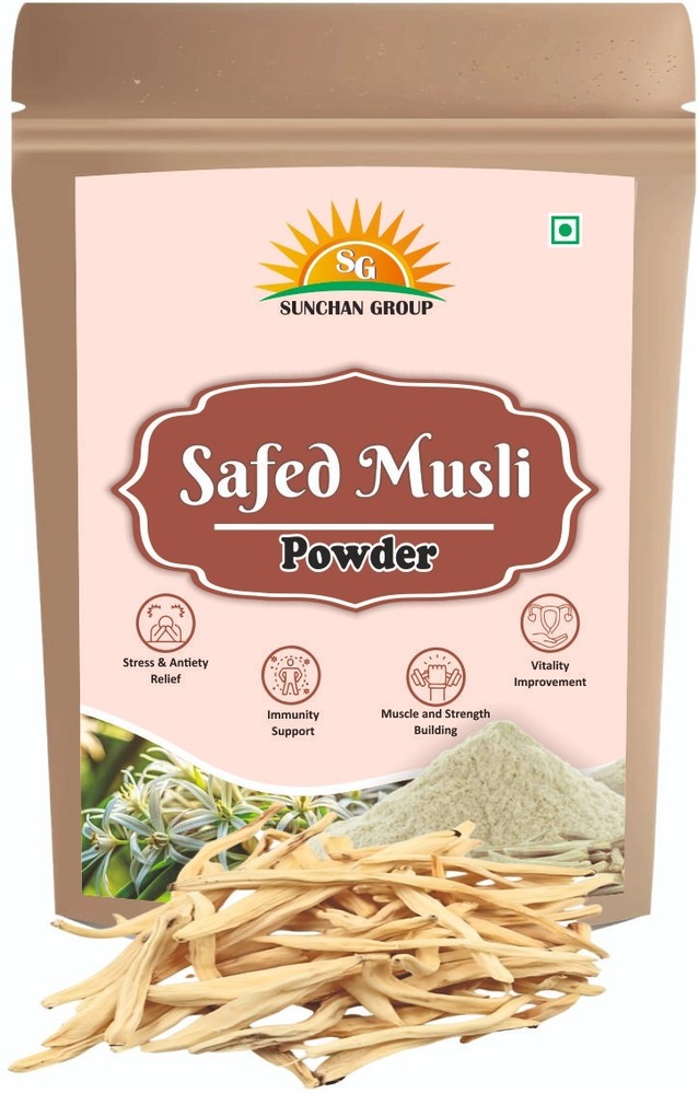 Natural Safed Musli Powder/Chlorophytum Borivilianum Powder/White Musli Powder