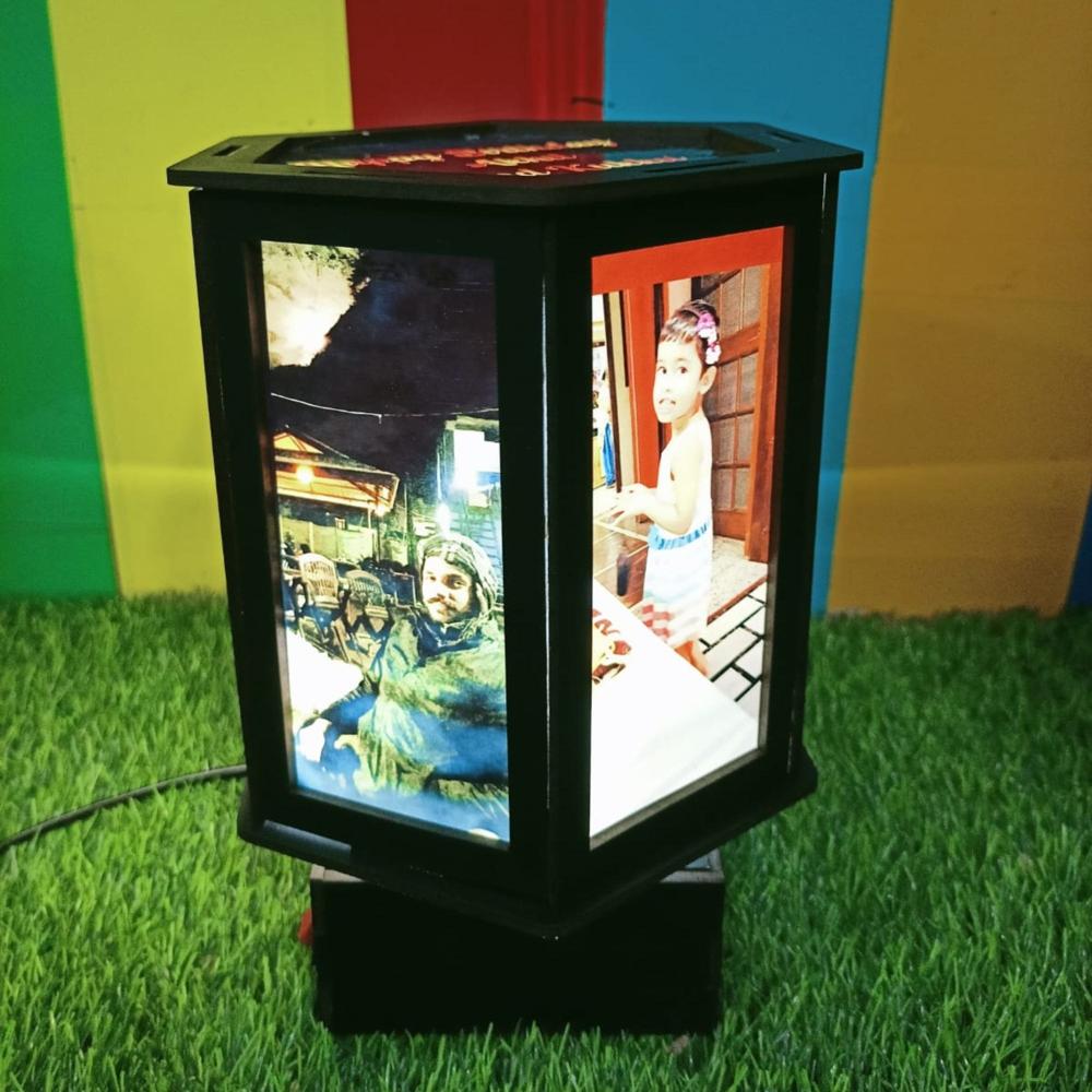 Rotating Hexagonal Lamp