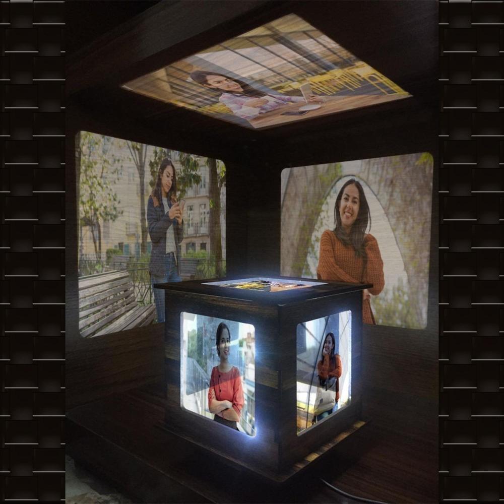Rotating LED Shadow  Lamp