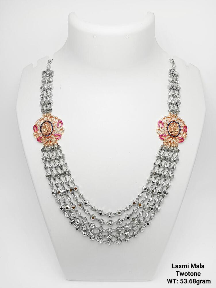 92.5 Laxmi Mala - Color: Silver