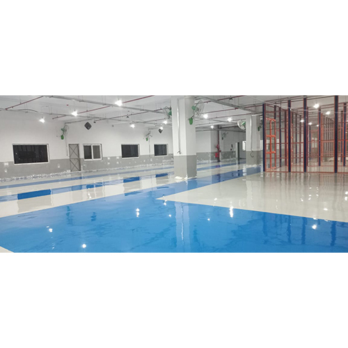 Epoxy Car Parking Flooring - Epoxy Resin, 2-5 Mm Thickness, Gray | Shore D 80 Hardness, 70 Mpa Compressive Strength, -20â°c To 80â°c Temperature Resistance