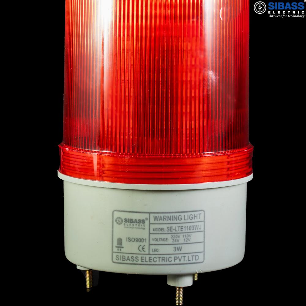 REVOLVING LIGHT POLYCARBONATE COVER WITH BUZZER SE-1103WJ