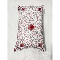 Vibrant Multi-color Hand Embroidered Throw Pillow 17x27 Inch - Color: Multi Color